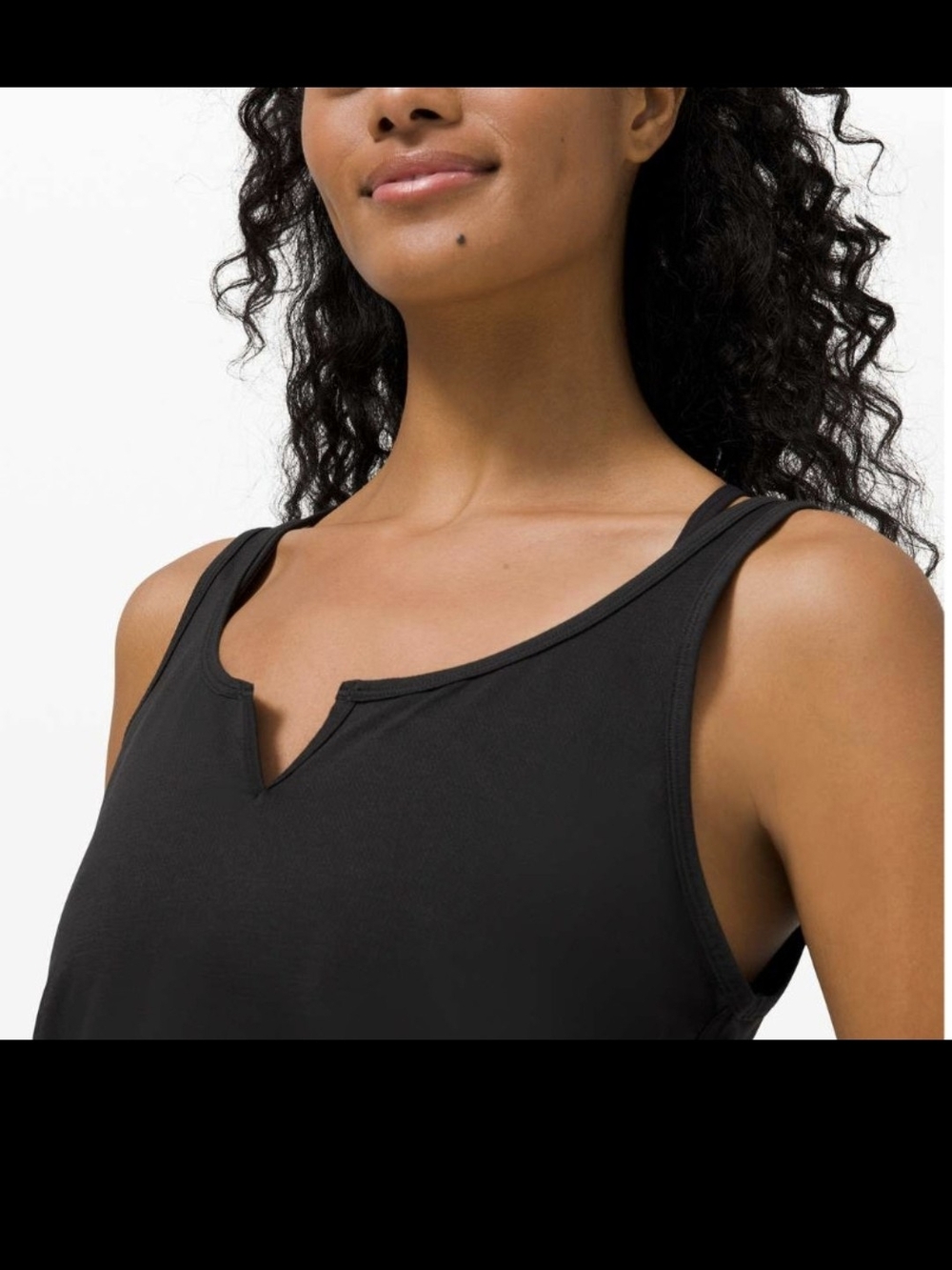 lululemon Black V-Notch Henley Tank Top~ SZ:4